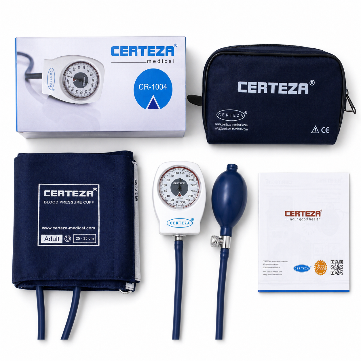 Certeza Aneroid Sphygmomanometer CR-1004 full set