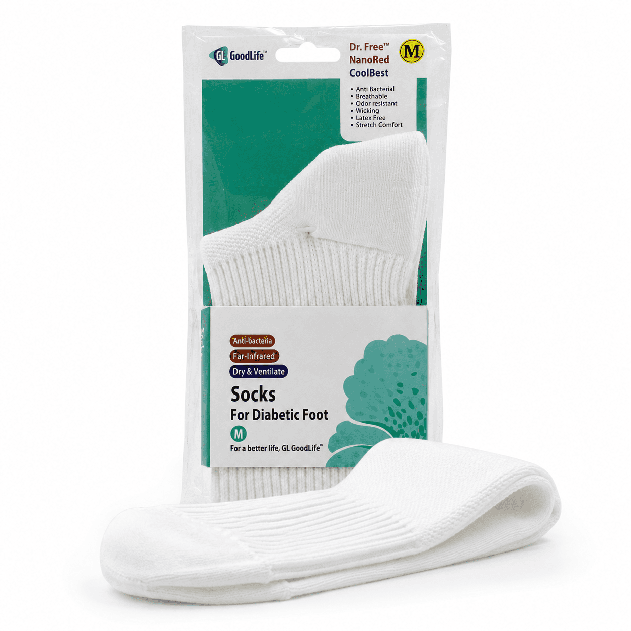 GoodLife diabetic socks product view available at Pak Care Surgicals