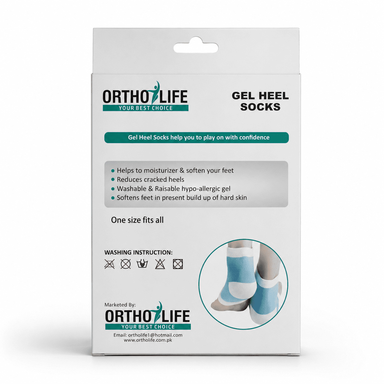 Ortho Life Gel Heel Socks - Image 4