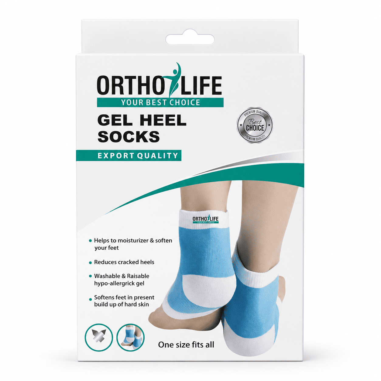 Ortho Life Gel Heel Socks