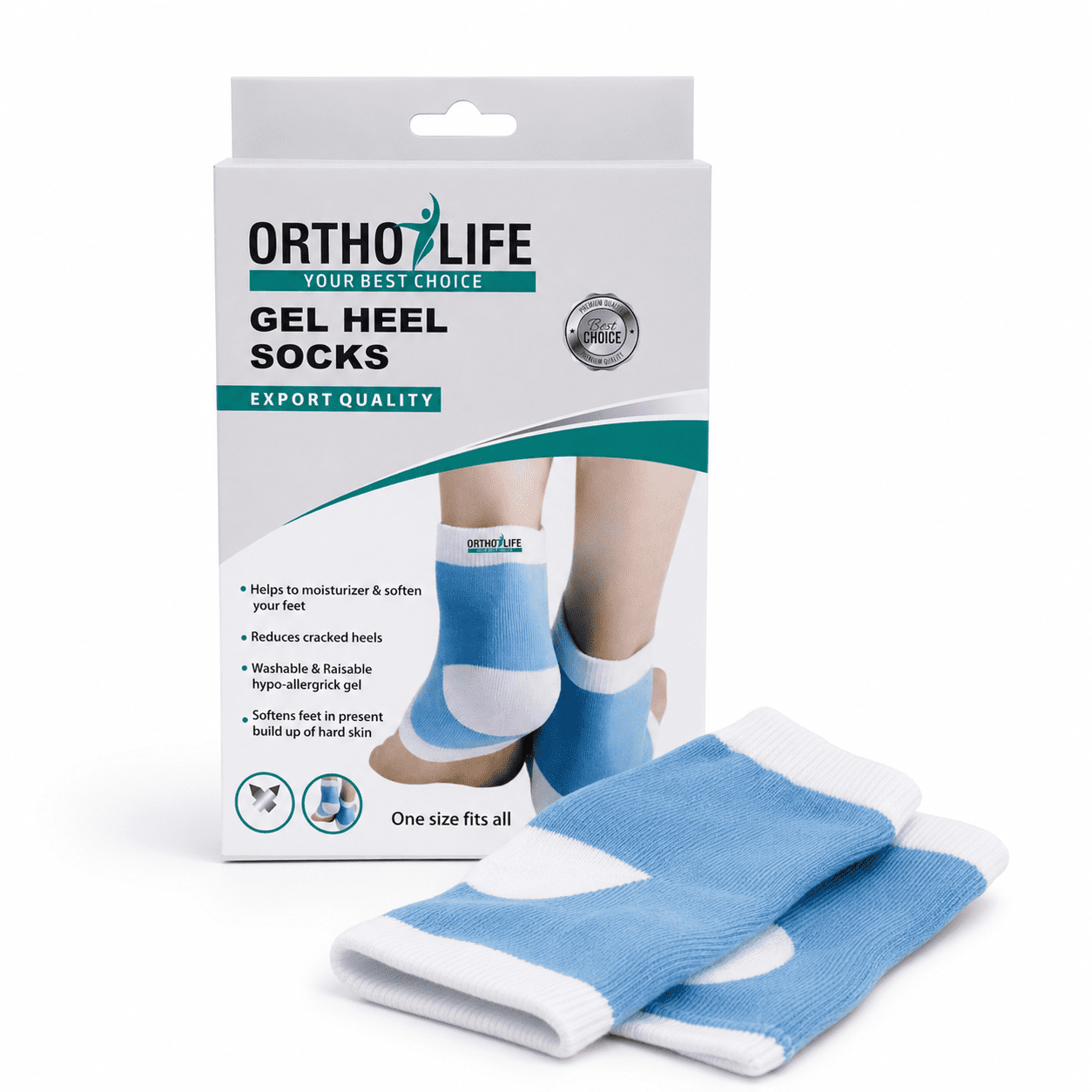 Ortho Life Gel Heel Socks - Image 3