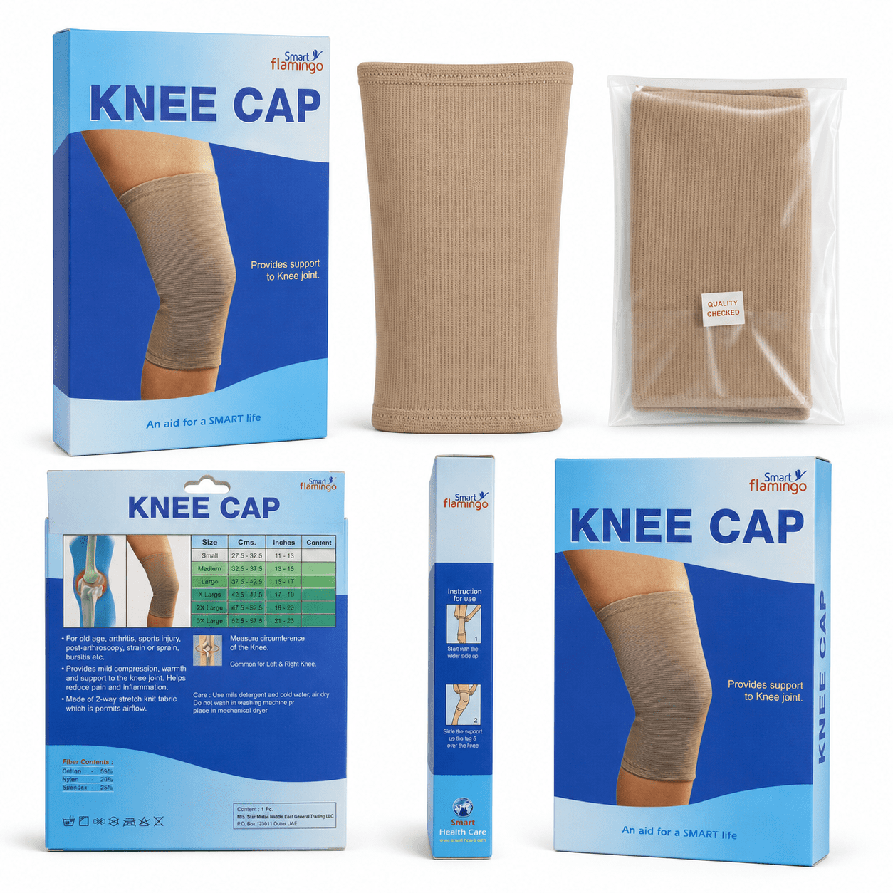 Smart Flamingo knee support product view available at Pak Care Surgicals