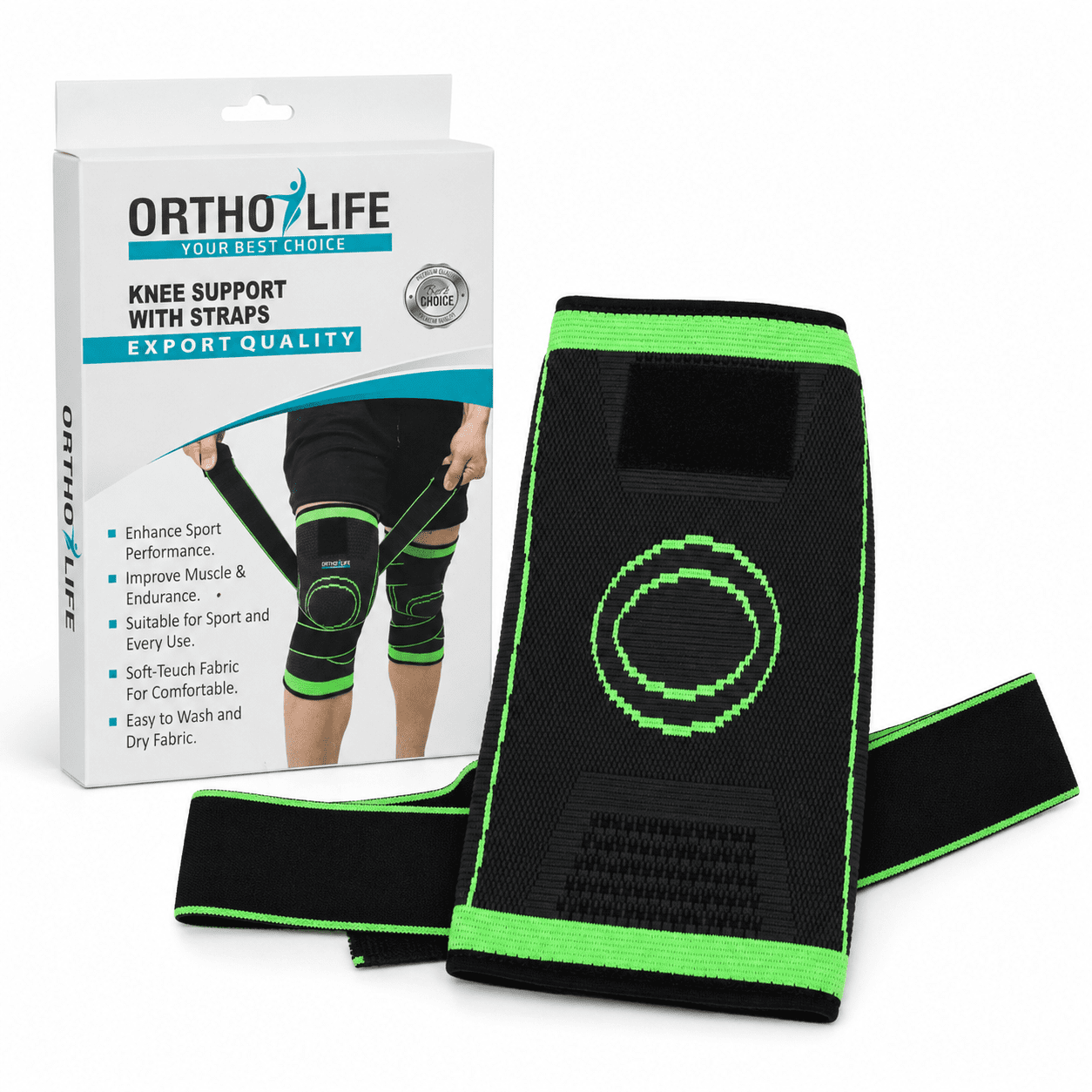 Ortho Life Knee Support With Straps - Image 3