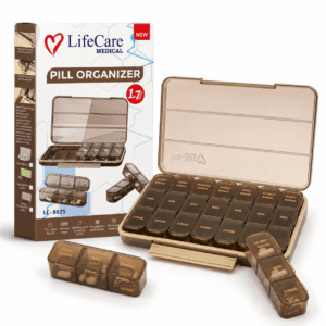 LifeCare pill organizer front view available at Pak Care Surgicals