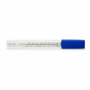 Mercury Glass Thermometer Large inside case