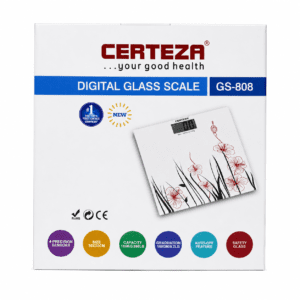 Certeza Digital Glass Scale GS-808 front box