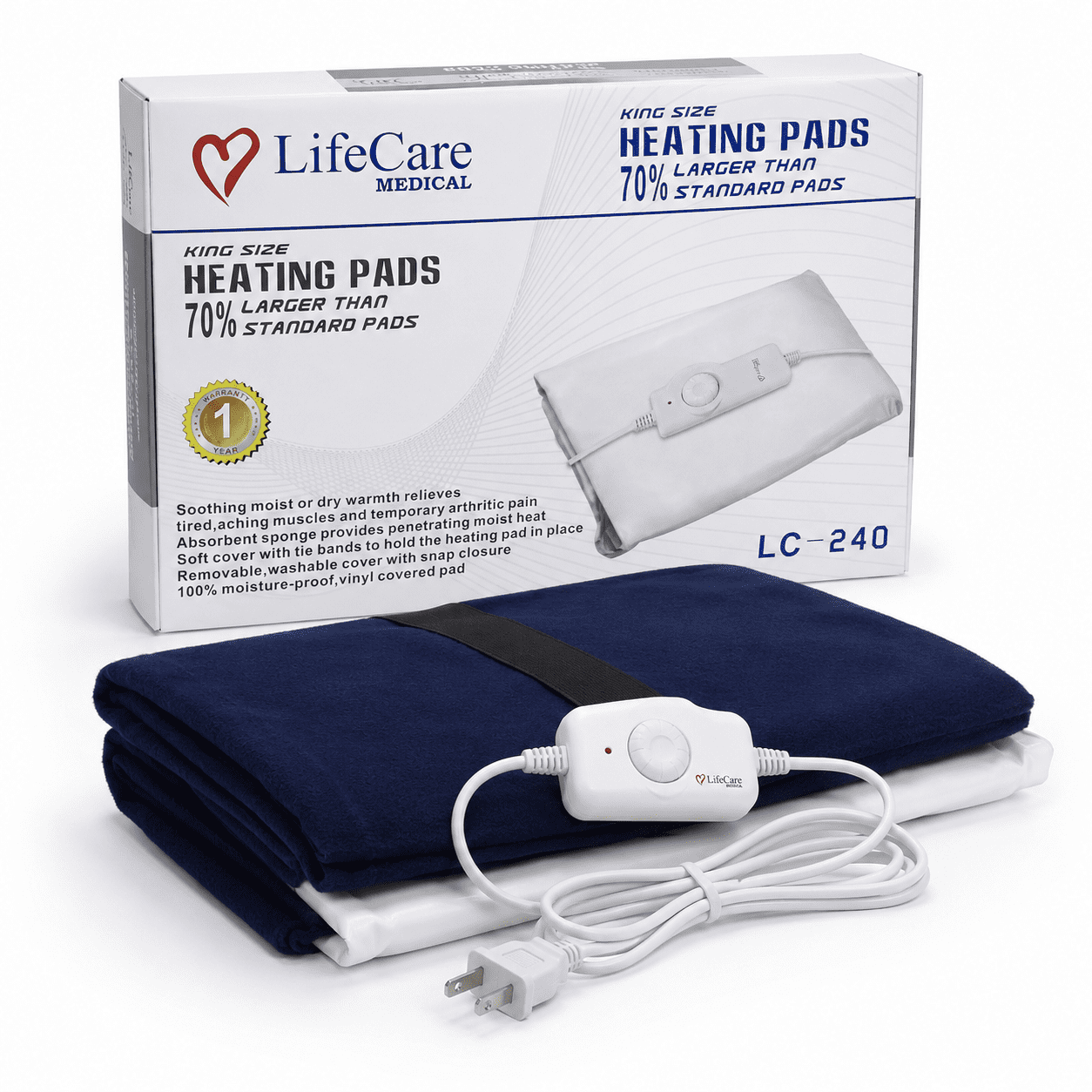 LifeCare Medical Heating Pad LC-240 with box