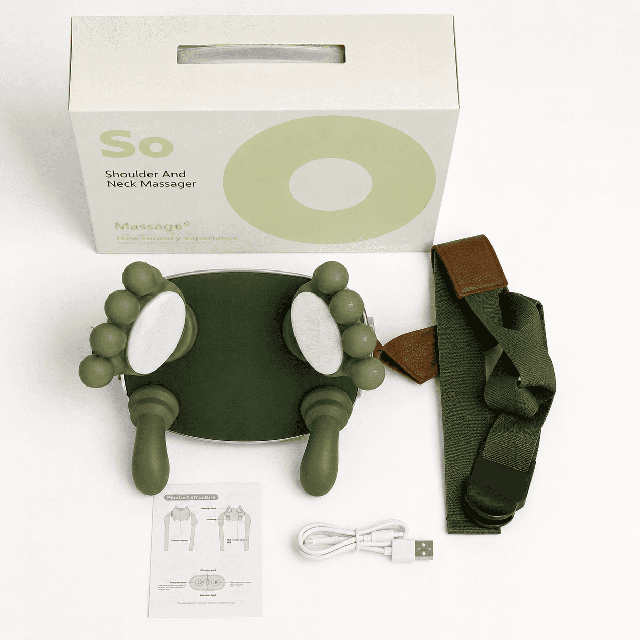 Shoulder and neck massager front box available at Pak Care Surgicals