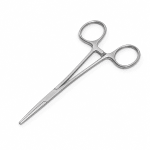 Straight artery forceps front view available at Pak Care Surgicals