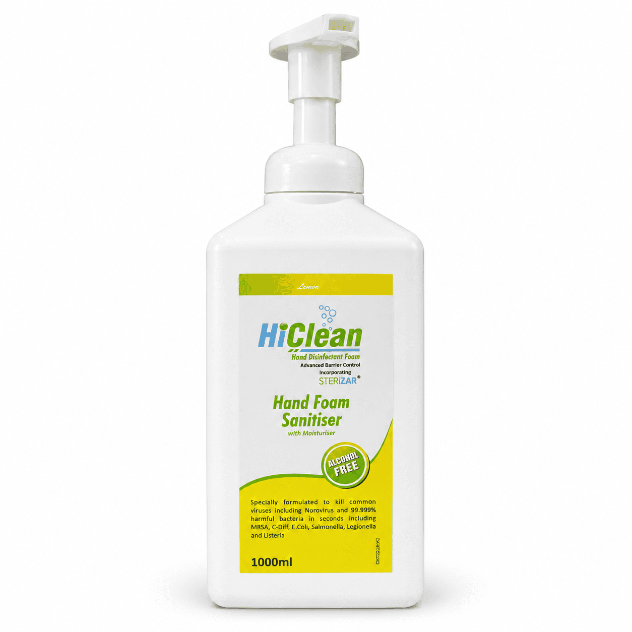 HiClean Hand Foam Sanitiser 1000ml Lemon