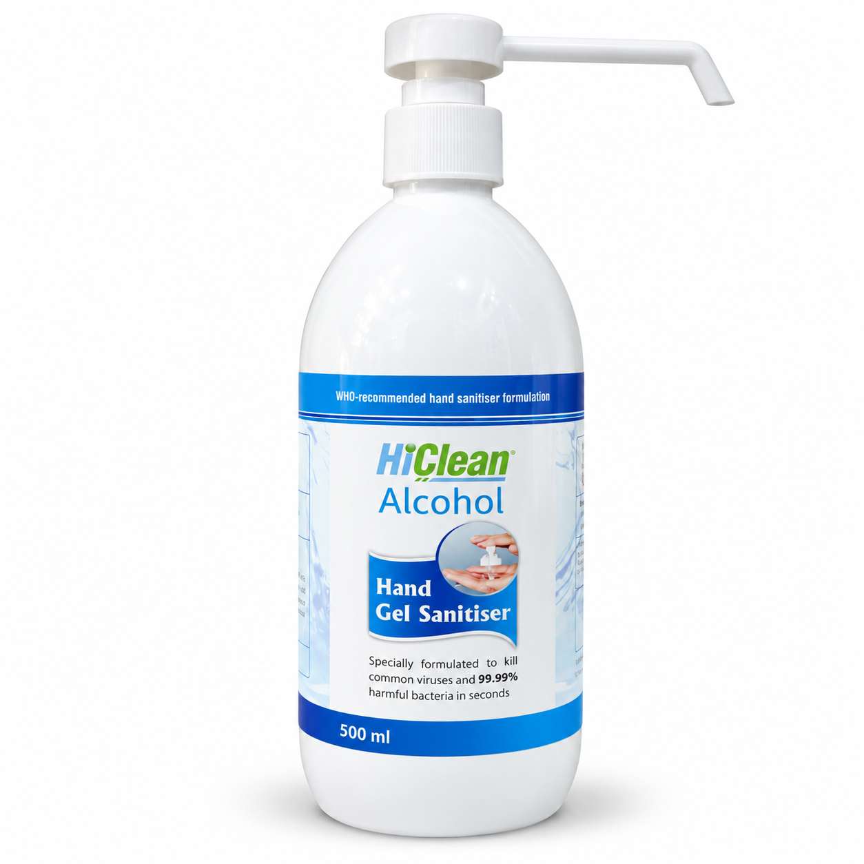 HiClean Alcohol Hand Gel Sanitiser 500ml