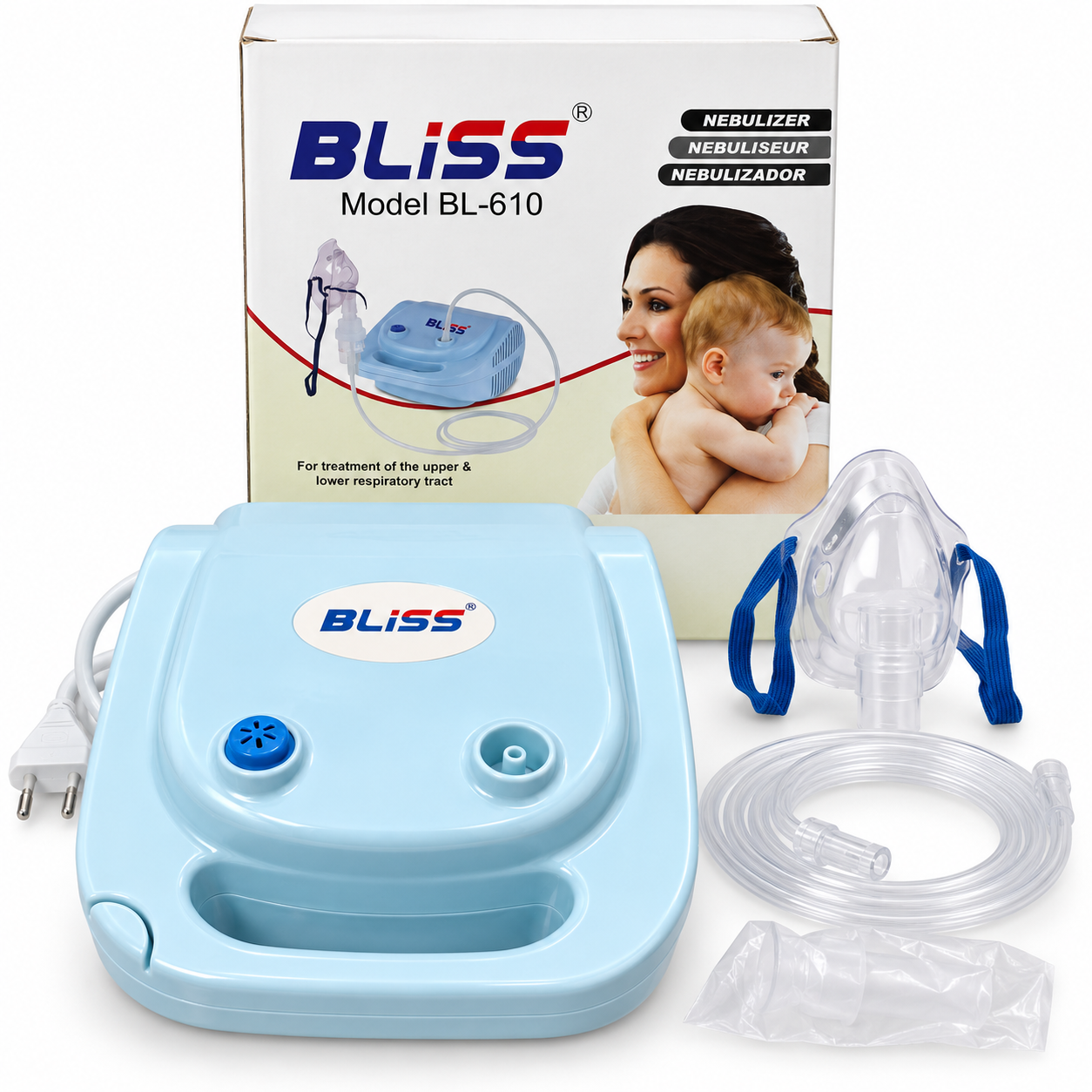BLISS BL-610 compressor nebulizer accessories