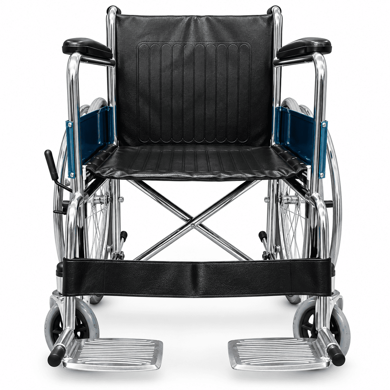 Medicare 809 manual folding wheelchair front view